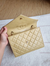 Load image into Gallery viewer, Chanel Small Dark Beige Envelope Flap CC Logo 24k Gold
