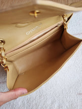 Load image into Gallery viewer, Chanel Small Dark Beige Envelope Flap CC Logo 24k Gold