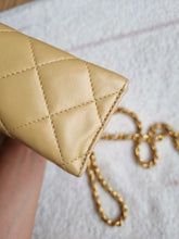 Load image into Gallery viewer, Chanel Small Dark Beige Envelope Flap CC Logo 24k Gold