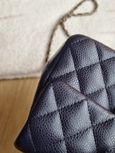 Load image into Gallery viewer, Chanel Mini Rectangle Midnight Navy Caviar Gold Hw