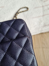 Load image into Gallery viewer, Chanel Mini Rectangle Midnight Navy Caviar Gold Hw