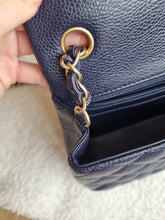 Load image into Gallery viewer, Chanel Mini Rectangle Midnight Navy Caviar Gold Hw