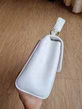 Load image into Gallery viewer, Chanel Small Kelly Top Handle White Vintage 24k Gold