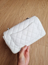 Load image into Gallery viewer, Chanel Mini Rectangular Caviar White Silver Hw