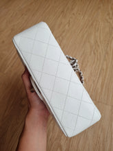 Load image into Gallery viewer, Chanel Mini Rectangular Caviar White Silver Hw