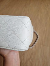 Load image into Gallery viewer, Chanel Mini Rectangular Caviar White Silver Hw