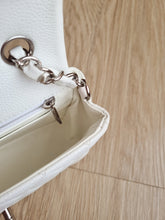 Load image into Gallery viewer, Chanel Mini Rectangular Caviar White Silver Hw