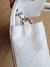 Load image into Gallery viewer, Chanel Mini Rectangular Caviar White Silver Hw