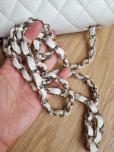 Load image into Gallery viewer, Chanel Mini Rectangular Caviar White Silver Hw