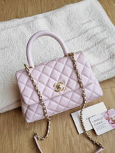 Load image into Gallery viewer, Chanel 20A Lilac Pink Coco Handle Caviar Gold Hardware