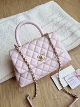 Load image into Gallery viewer, Chanel 20A Lilac Pink Coco Handle Caviar Gold Hardware