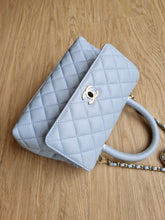 Load image into Gallery viewer, Chanel Coco Handle Small Baby Cloud Blue Caviar Gold Hw