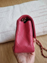 Load image into Gallery viewer, Chanel 17c Pink Watermelon Caviar Mini Rectangle Gold Hardware