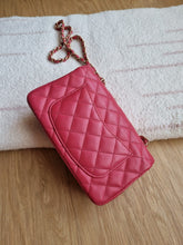 Load image into Gallery viewer, Chanel 17c Pink Watermelon Caviar Mini Rectangle Gold Hardware