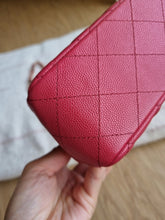 Load image into Gallery viewer, Chanel 17c Pink Watermelon Caviar Mini Rectangle Gold Hardware