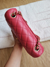 Load image into Gallery viewer, Chanel 17c Pink Watermelon Caviar Mini Rectangle Gold Hardware