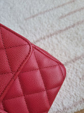 Load image into Gallery viewer, Chanel 17c Pink Watermelon Caviar Mini Rectangle Gold Hardware