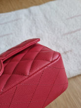 Load image into Gallery viewer, Chanel 17c Pink Watermelon Caviar Mini Rectangle Gold Hardware