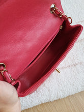 Load image into Gallery viewer, Chanel 17c Pink Watermelon Caviar Mini Rectangle Gold Hardware