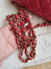 Load image into Gallery viewer, Chanel 17c Pink Watermelon Caviar Mini Rectangle Gold Hardware