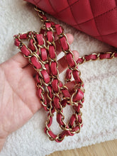 Load image into Gallery viewer, Chanel 17c Pink Watermelon Caviar Mini Rectangle Gold Hardware
