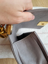 Load image into Gallery viewer, Chanel Boy Small Grey Caviar Gold Hw
