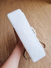 Load image into Gallery viewer, Chanel Classic Flap White Medium Caviar Gold Hw