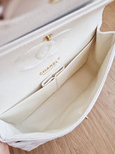 Load image into Gallery viewer, Chanel Classic Flap White Medium Caviar Gold Hw