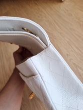 Load image into Gallery viewer, Chanel Classic Flap White Medium Caviar Gold Hw