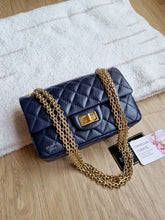Load image into Gallery viewer, Chanel Mini Reissue 224 Navy Calfskin Gold Hardware