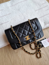Load image into Gallery viewer, Chanel Diana Small Black Vintage 24k Gold
