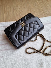 Load image into Gallery viewer, Chanel Diana Small Black Vintage 24k Gold