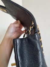 Load image into Gallery viewer, Chanel Mini Square Edge Stitching Black Caviar Gold Hw