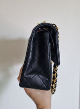 Load image into Gallery viewer, Chanel Small Classic Flap Black Vintage 24k Gold