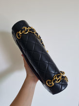Load image into Gallery viewer, Chanel Small Classic Flap Black Vintage 24k Gold
