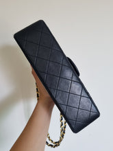 Load image into Gallery viewer, Chanel Small Classic Flap Black Vintage 24k Gold
