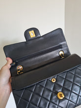 Load image into Gallery viewer, Chanel Small Classic Flap Black Vintage 24k Gold
