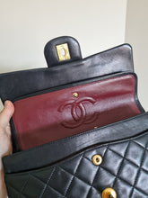 Load image into Gallery viewer, Chanel Small Classic Flap Black Vintage 24k Gold