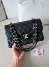 Load image into Gallery viewer, Chanel Small Classic Flap Black Caviar Silver Hw