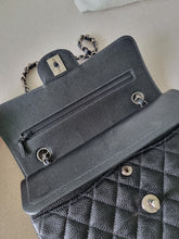 Load image into Gallery viewer, Chanel Small Classic Flap Black Caviar Silver Hw