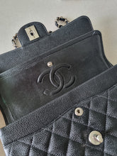 Load image into Gallery viewer, Chanel Small Classic Flap Black Caviar Silver Hw