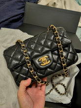Load image into Gallery viewer, Chanel Mini Rectangular Black Caviar Gold Hw