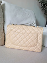 Load image into Gallery viewer, Chanel Jumbo Single Flap Beige Caviar 24k Gold