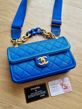 Load image into Gallery viewer, Chanel Sunset by the Sea Blue Ombre Caviar Gold Hw