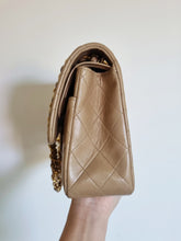Load image into Gallery viewer, Chanel Dark Beige Classic Medium Flap 24k Gold