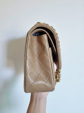 Load image into Gallery viewer, Chanel Dark Beige Classic Medium Flap 24k Gold