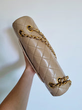 Load image into Gallery viewer, Chanel Dark Beige Classic Medium Flap 24k Gold