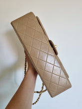Load image into Gallery viewer, Chanel Dark Beige Classic Medium Flap 24k Gold