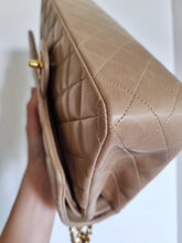 Load image into Gallery viewer, Chanel Dark Beige Classic Medium Flap 24k Gold