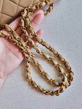 Load image into Gallery viewer, Chanel Dark Beige Classic Medium Flap 24k Gold